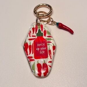 Piper K "Spice Up Your Life" Chili Pepper Key Chain & Bag Charm New Without Tag